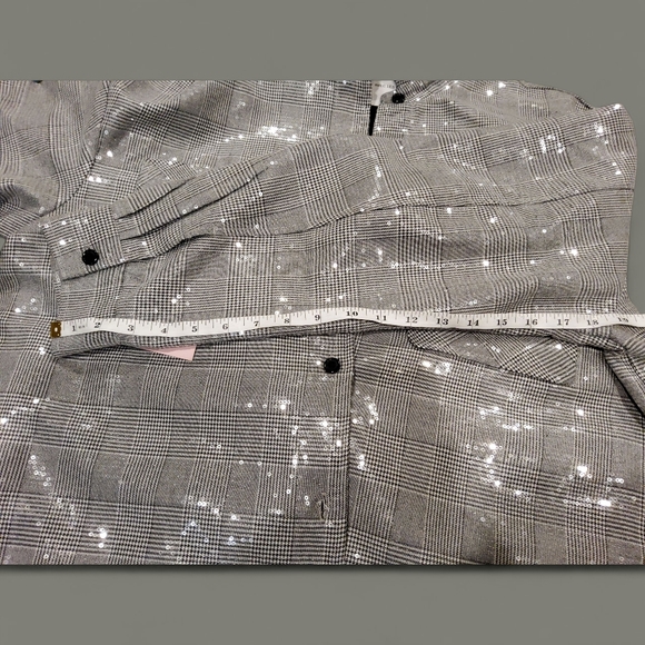 Avec Les Filles, Sequin Plaid Shirt Jacket. Size XL, NWT. - Picture 14 of 16